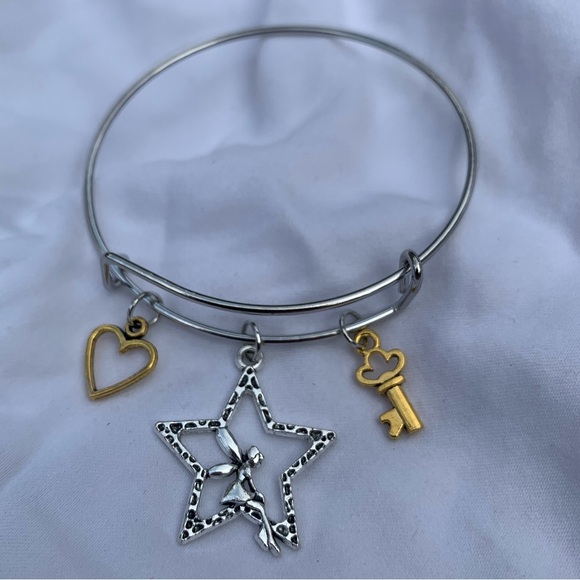 Brand New! Handmade! Adjustable Charm Bangle Bracelet! - Picture 2 of 3